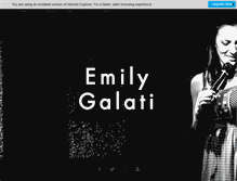 Tablet Screenshot of emilygalati.com